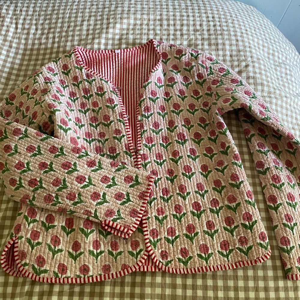 Women’s quilted floral jacket